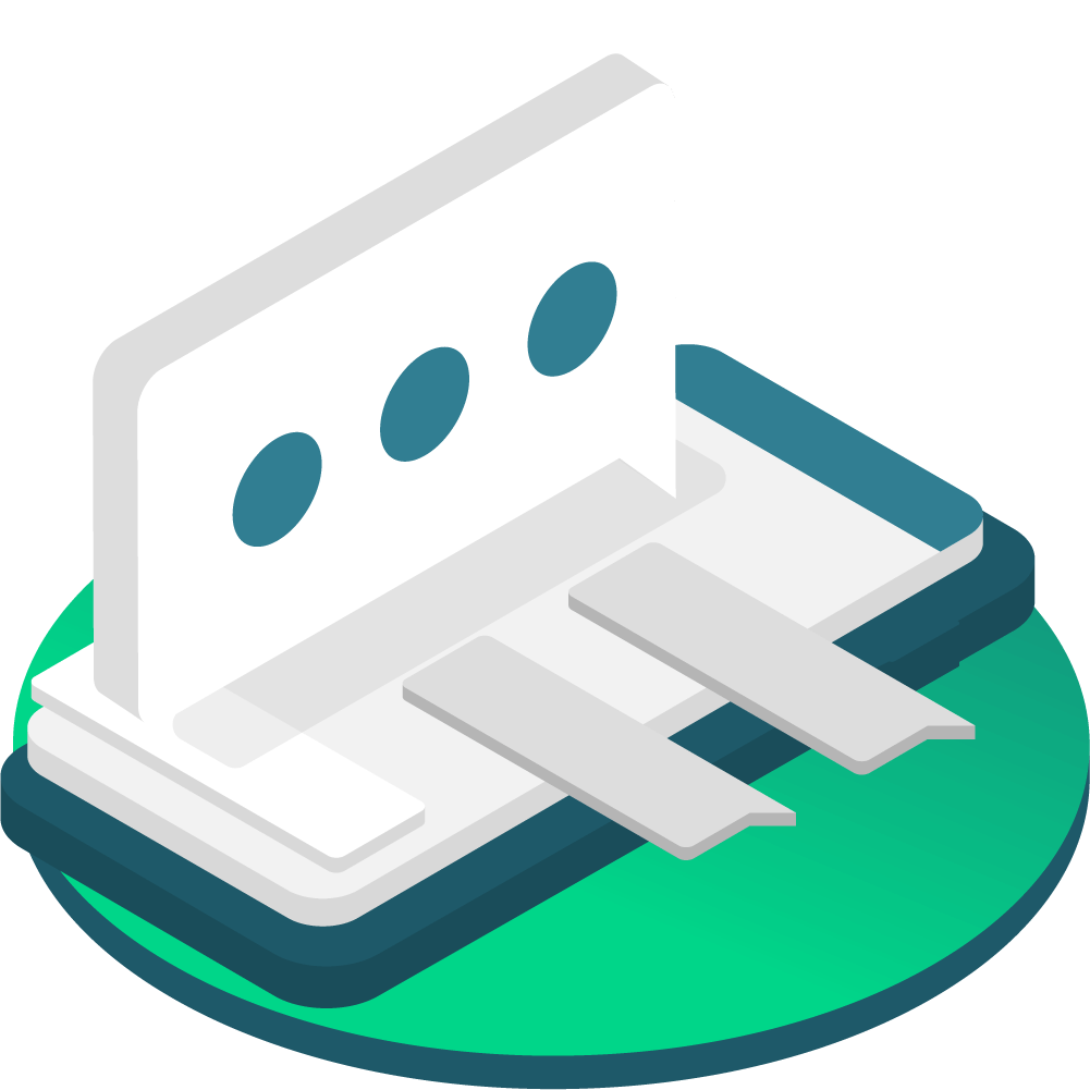 Bulk SMS Icon Illustration