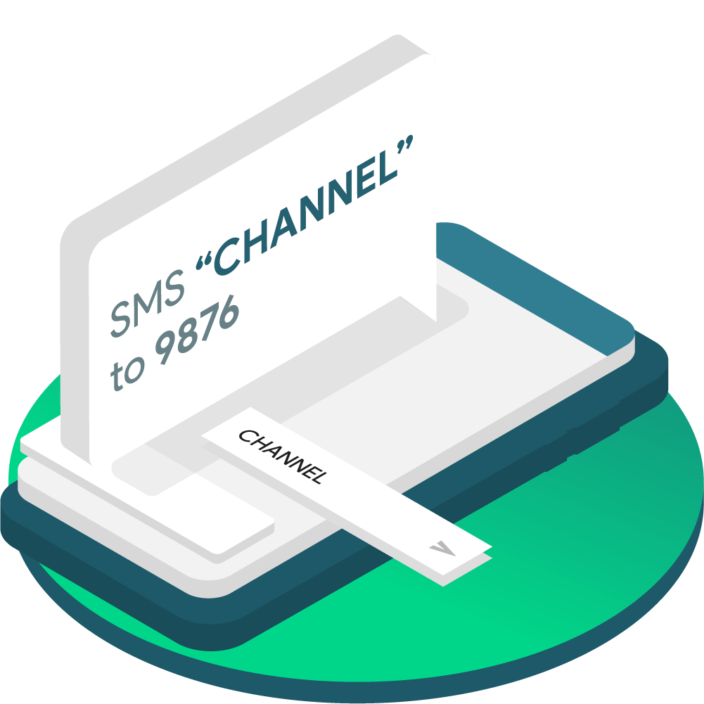 SMS Shortcodes Icon Illustration