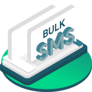 Bulk SMS Icon Illustration