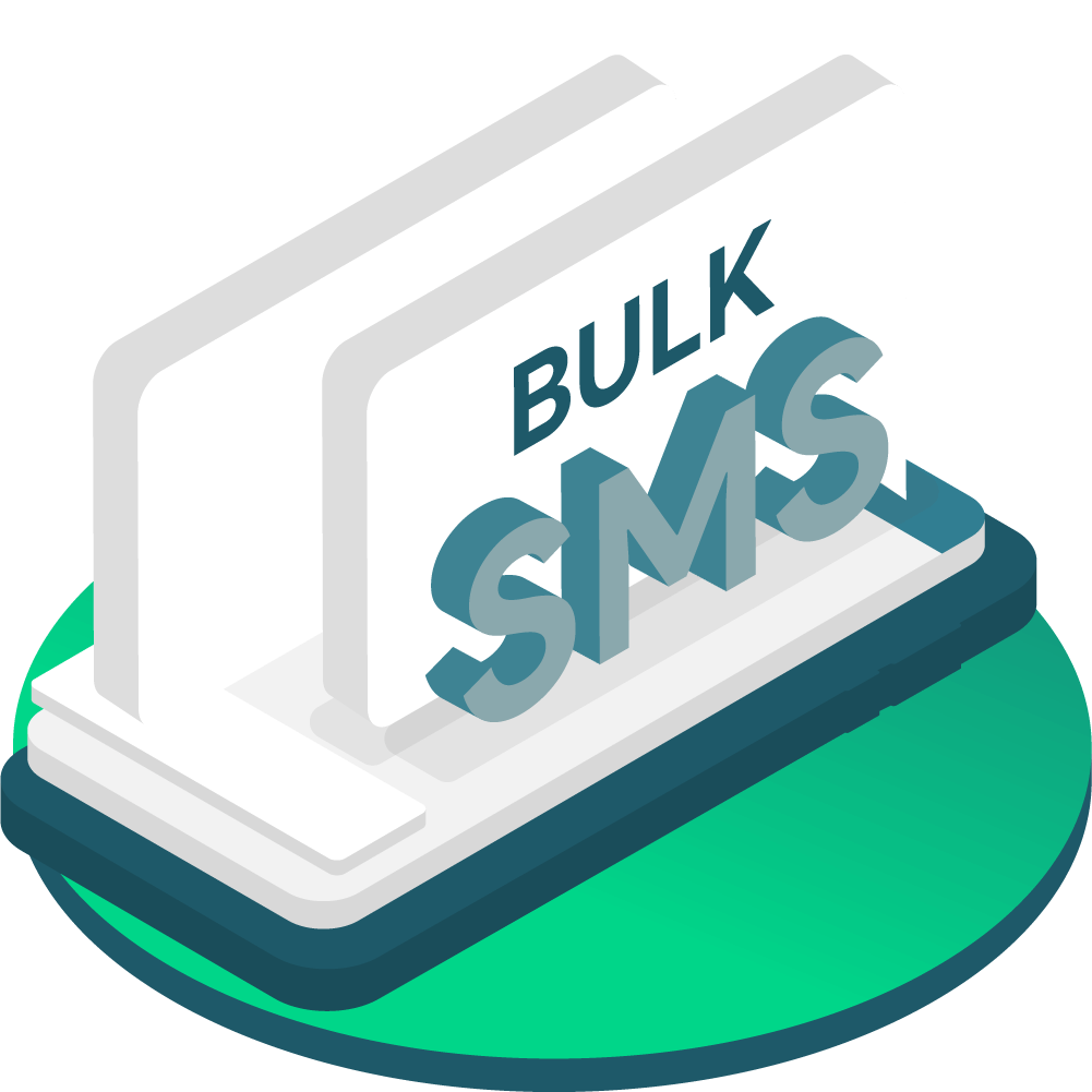 Bulk SMS Icon Illustration
