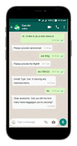 Use Cases of a WhatsApp Chatbot