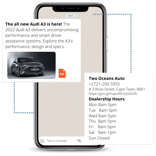 Automotive WhatsApp solutions