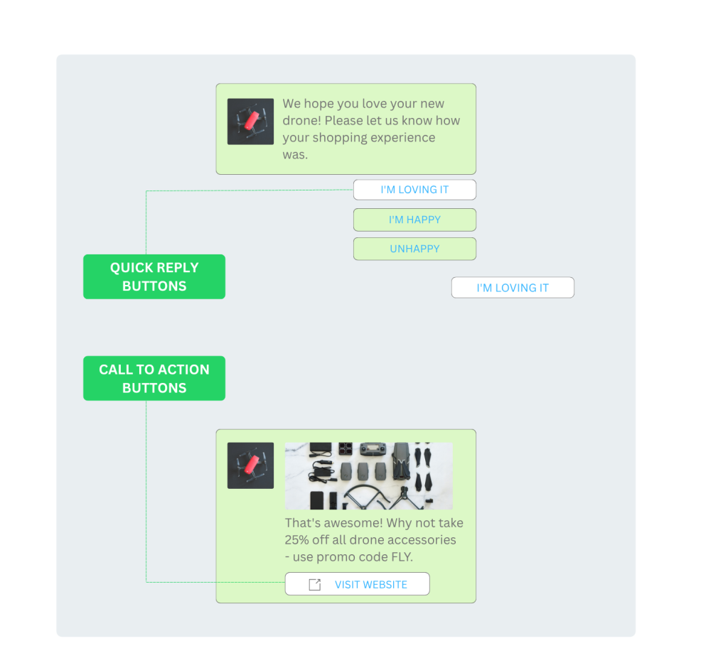 WhatsApp Business buttons